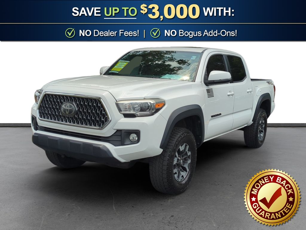 Super White 2018 Toyota Tacoma Pickup Truck 4X2 6-Speed Automatic