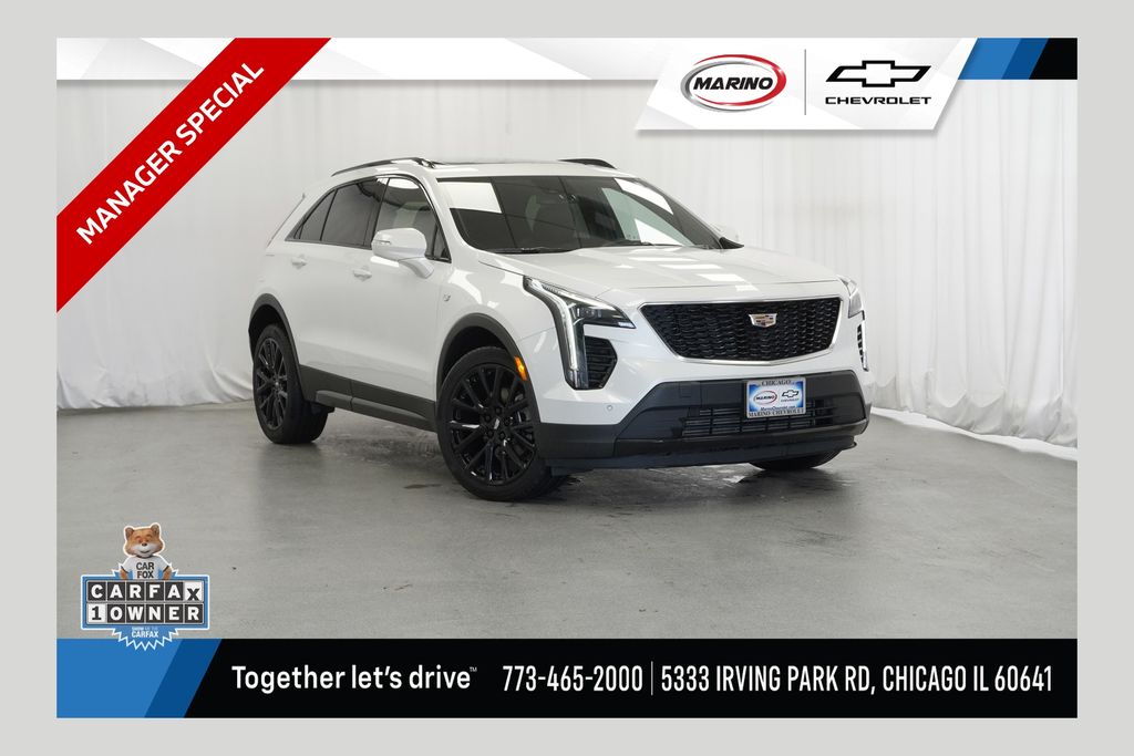 Crystal White 2023 Cadillac XT4 SUV / Crossover Four-Wheel Drive 9-Speed Automatic