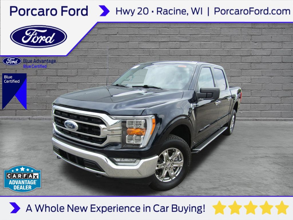 Antimatter Blue Metallic 2023 Ford F-150 Pickup Truck Four-Wheel Drive 10-Speed Automatic