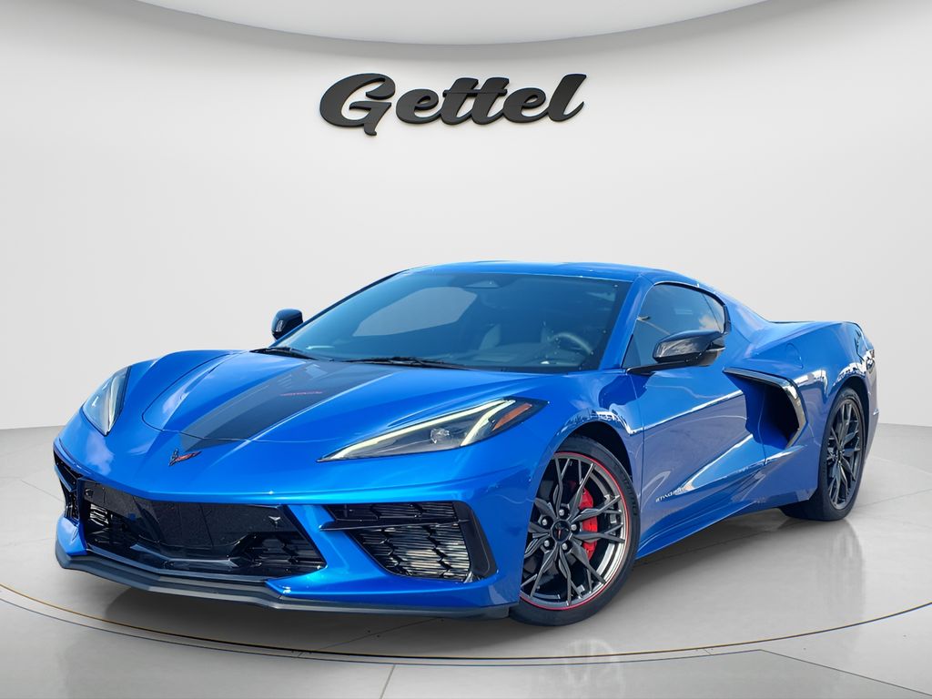Riptide Blue 2024 Chevrolet Corvette Coupe Rear-Wheel Drive 8-Speed Dual Clutch