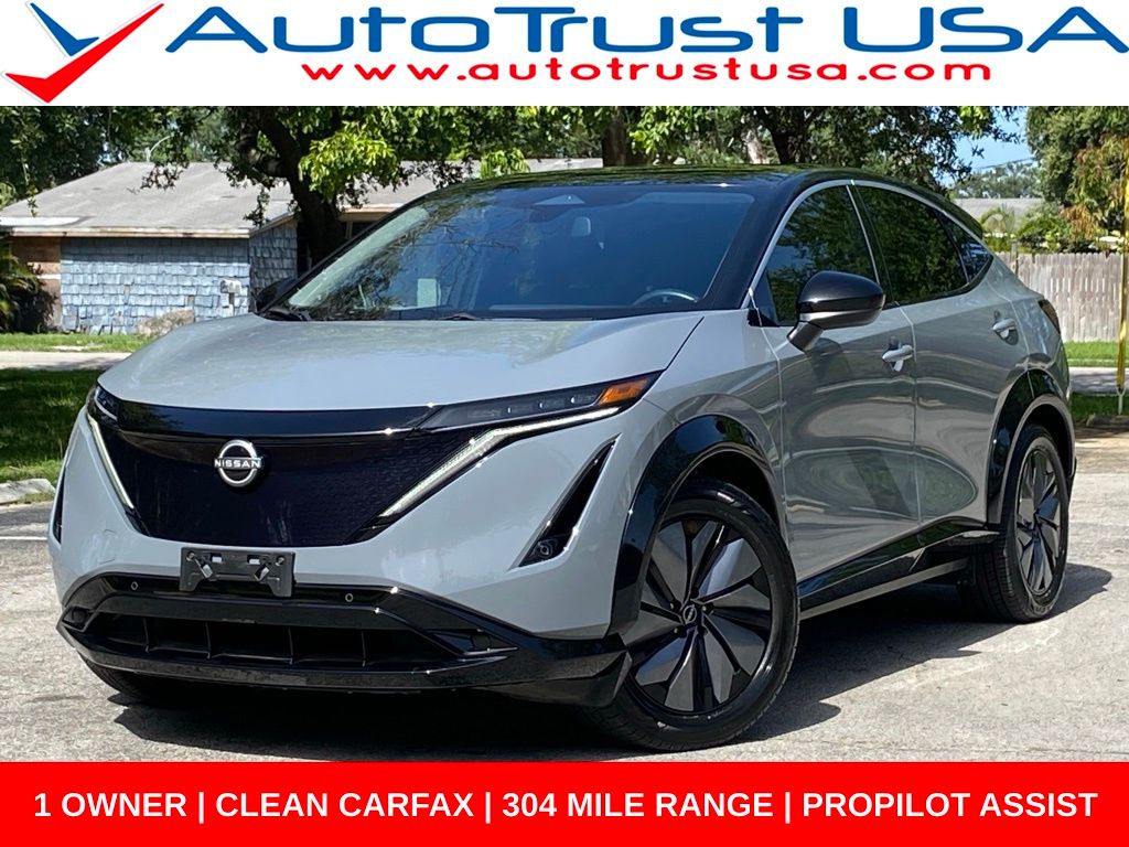 Boulder Gray Pearl/Black Diamond Pearl 2023 Nissan Ariya SUV / Crossover Front-Wheel Drive Continuously Variable Transmission