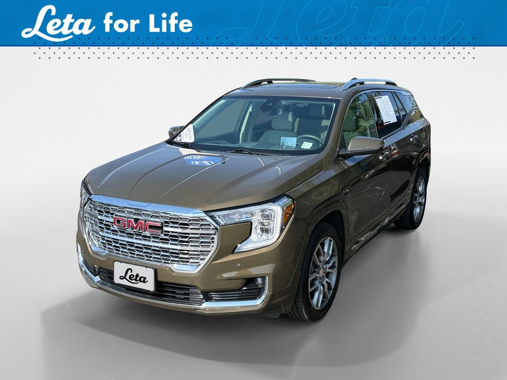 Deep Bronze Metallic 2023 GMC Terrain Denali AWD SUV / Crossover All-Wheel Drive 9-Speed Automatic
