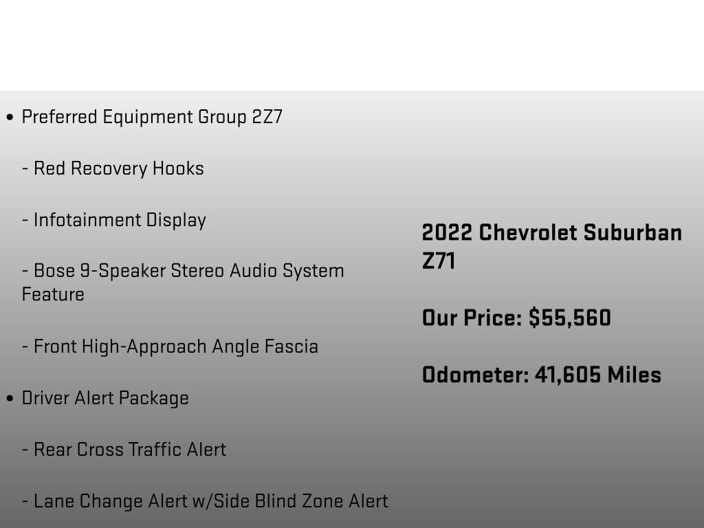 2022 Chevrolet Suburban Z71 Red at Carlisle Cadillac Buick GMC