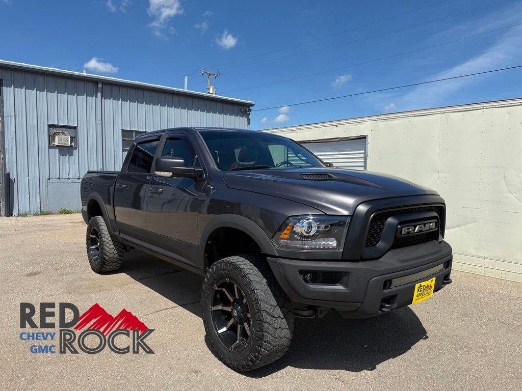 Gray (Granite Crystal Metallic Clearcoat) 2016 RAM 1500 Pickup Truck Four-Wheel Drive 8-Speed Automatic