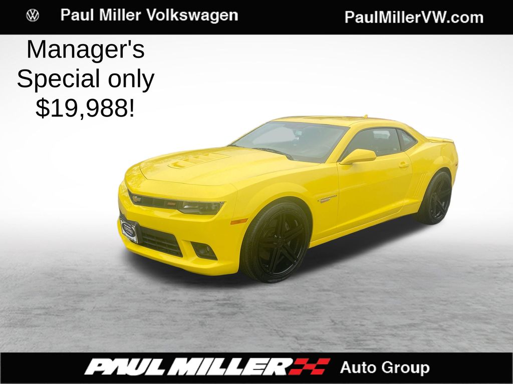 Bright Yellow 2015 Chevrolet Camaro Coupe Rear-Wheel Drive 6-Speed Manual
