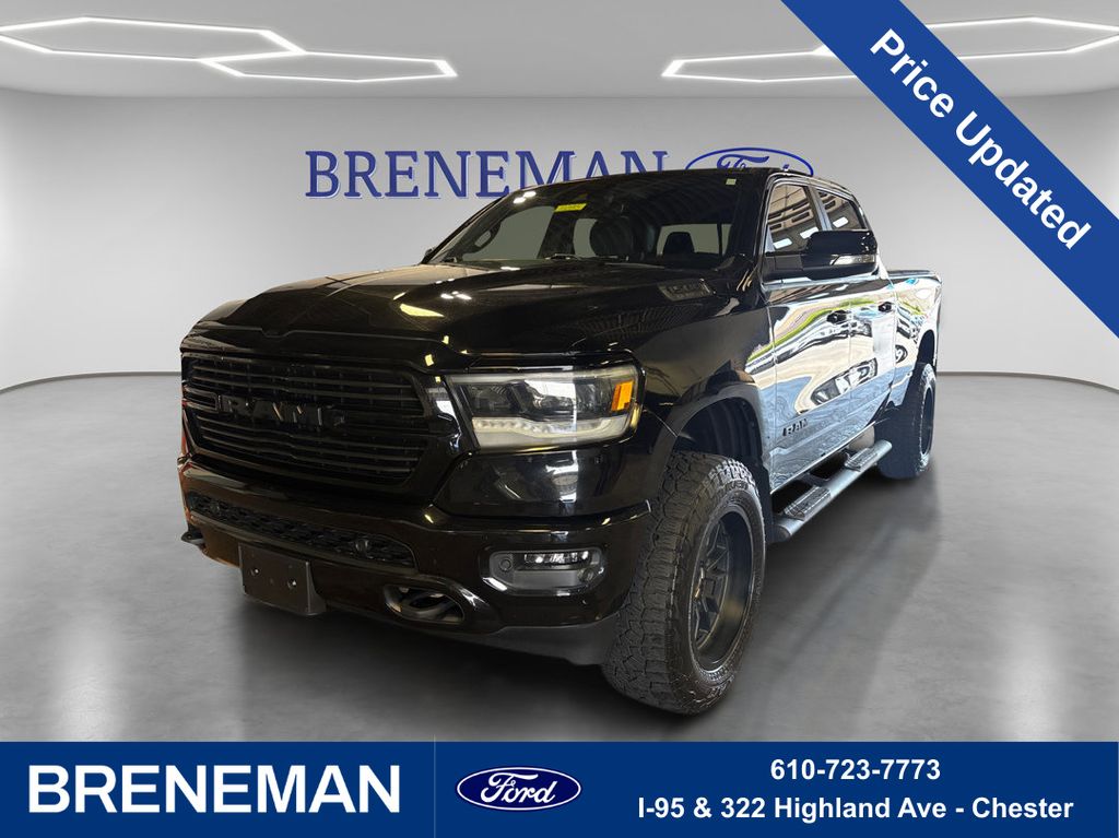 Diamond Black Crystal Pearlcoat 2021 RAM 1500 Pickup Truck Four-Wheel Drive 8-Speed Automatic