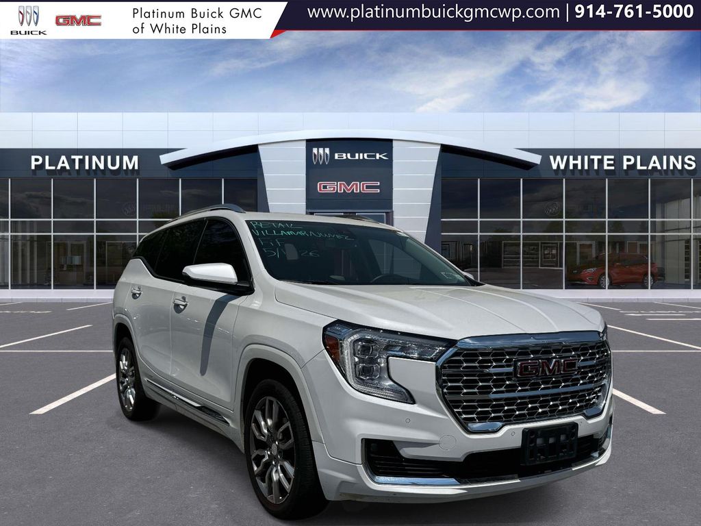 White Frost Tricoat 2023 GMC Terrain Denali AWD SUV / Crossover All-Wheel Drive 9-Speed Automatic