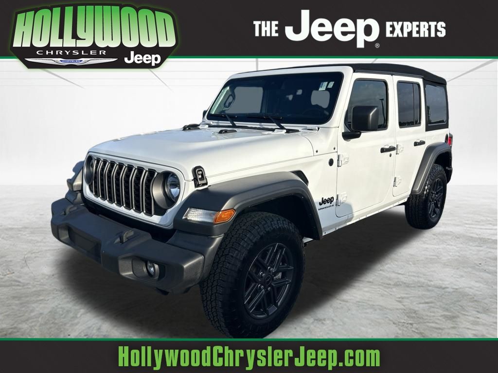 Bright White Clearcoat 2024 Jeep Wrangler SUV / Crossover Four-Wheel Drive 8-Speed Automatic