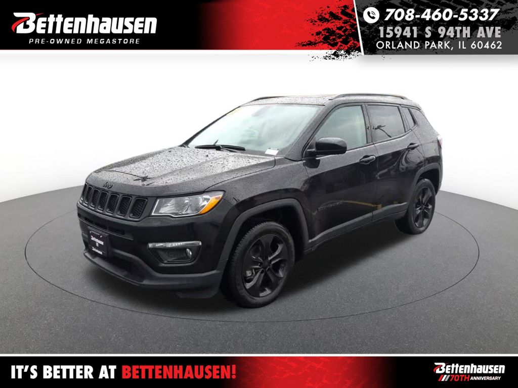 Diamond Black Crystal Pearlcoat 2021 Jeep Compass Altitude 4WD SUV / Crossover Four-Wheel Drive 9-Speed Automatic