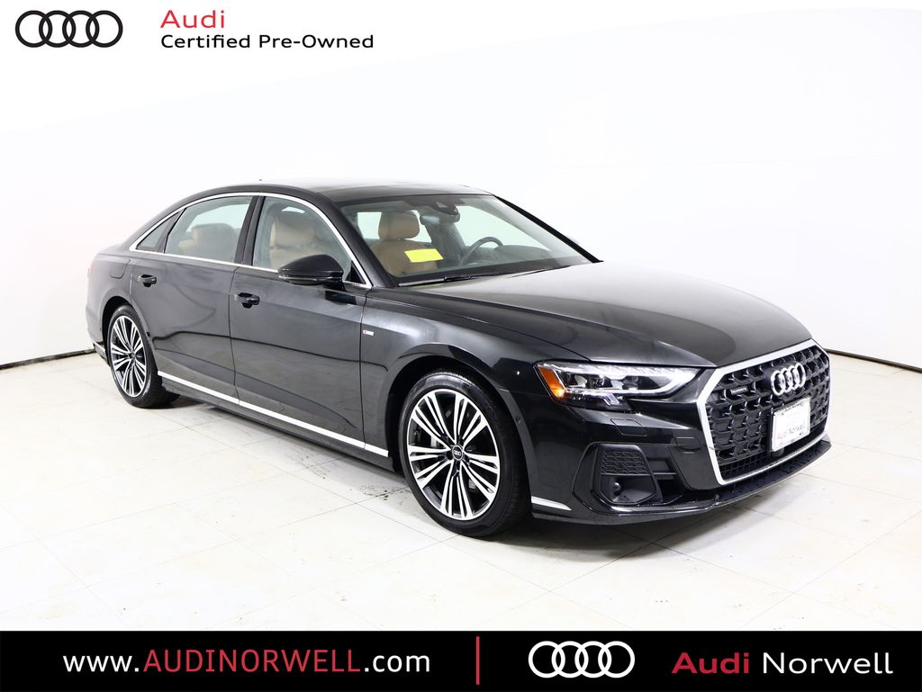 Vesuvius Gray Metallic 2023 Audi A8 L quattro 55 TFSI Sedan All-Wheel Drive 8-Speed Automatic