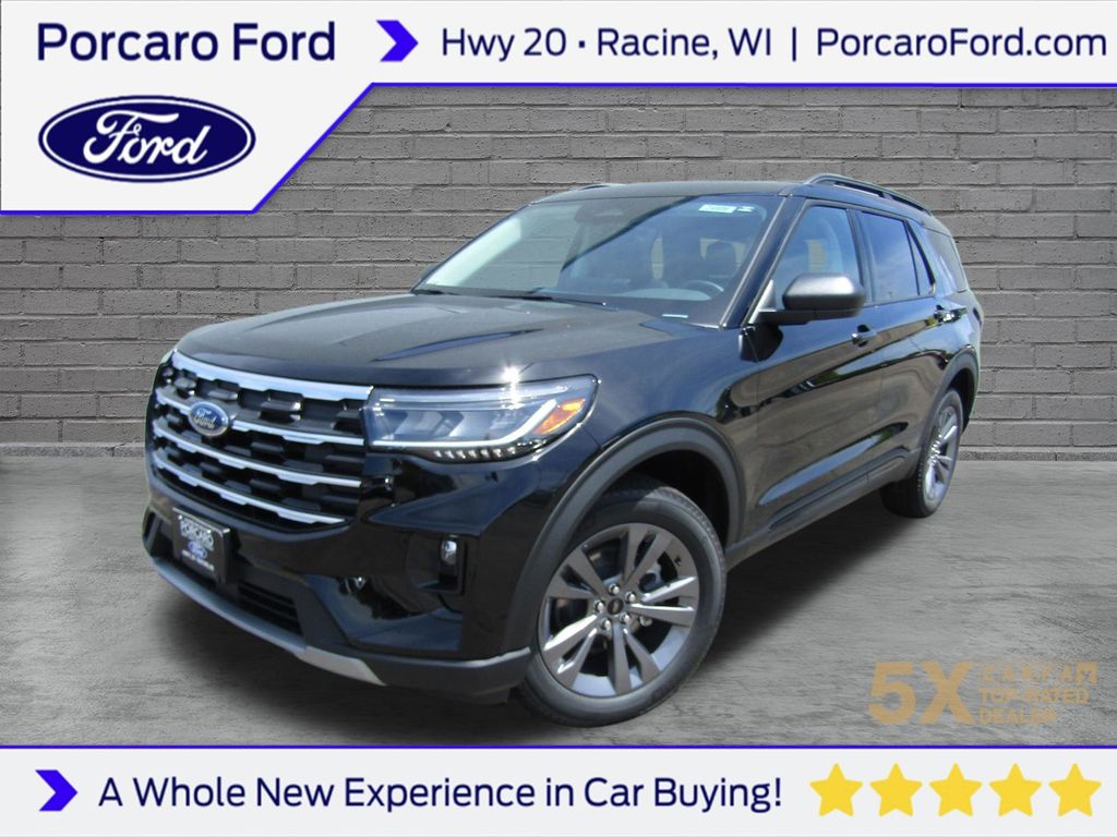 Agate Black Metallic 2026 Ford Explorer SUV / Crossover All-Wheel Drive Automatic
