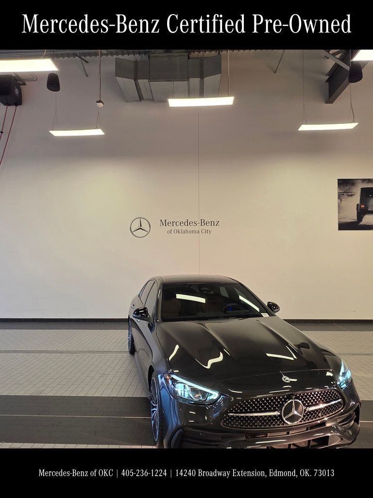 Graphite Gray Metallic 2023 Mercedes-Benz C-Class C 300 RWD Sedan Rear-Wheel Drive 9-Speed Automatic