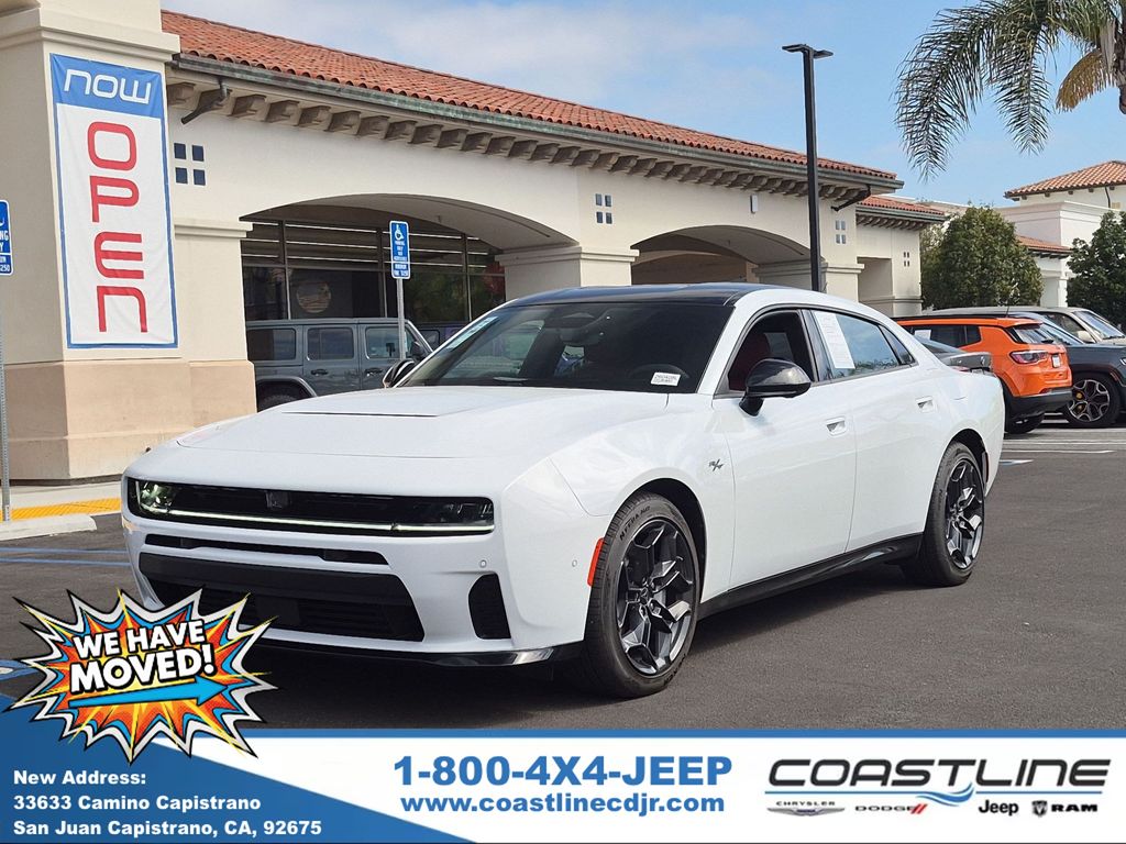 Bright White Clearcoat 2026 Dodge Charger Sedan All-Wheel Drive 8-Speed Automatic