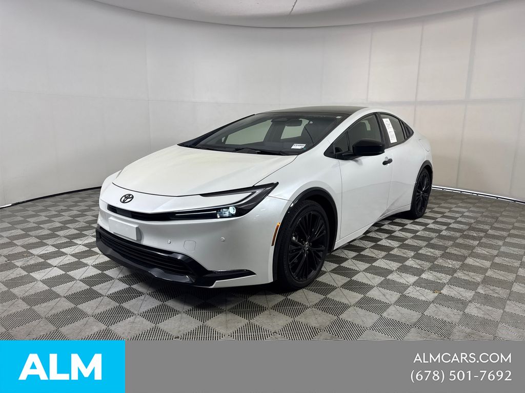 White (Wind Chill Pearl) 2025 Toyota Prius Nightshade FWD Hatchback Front-Wheel Drive Continuously Variable Transmission