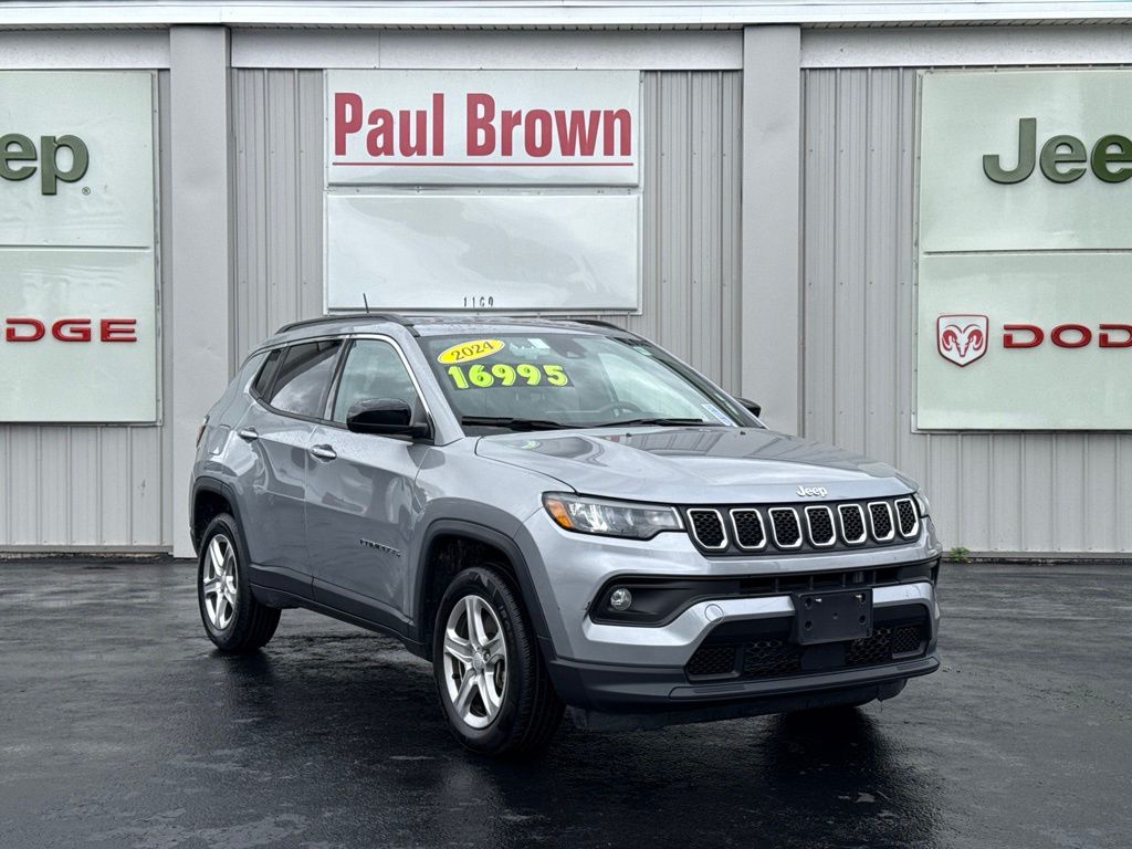 Silver Zynith Metallic Clearcoat 2024 Jeep Compass SUV / Crossover Four-Wheel Drive 8-Speed Automatic