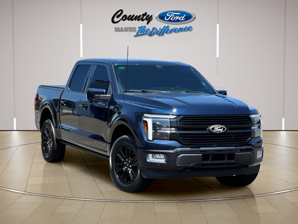 Blue Metallic 2025 Ford F-150 Pickup Truck Four-Wheel Drive Automatic
