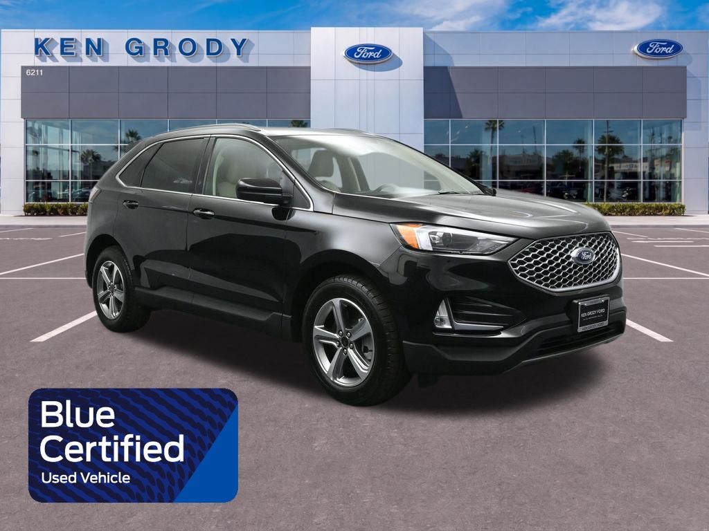 Black Metallic 2023 Ford Edge SUV / Crossover All-Wheel Drive 8-Speed Automatic