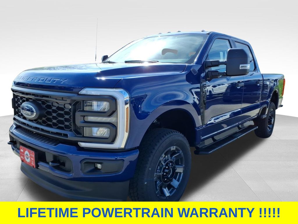 Blue 2026 Ford F-250 Super Duty XL Crew Cab 4WD Pickup Truck Four-Wheel Drive Automatic