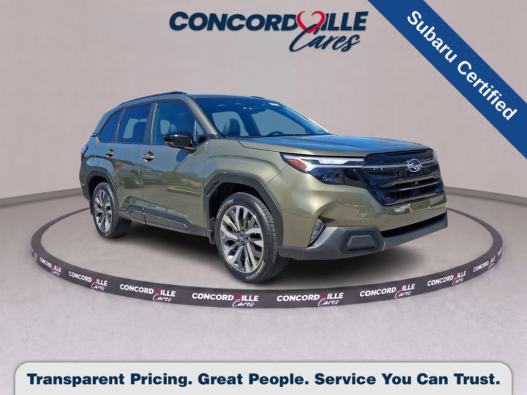 Green Metallic 2025 Subaru Forester SUV / Crossover All-Wheel Drive Continuously Variable Transmission