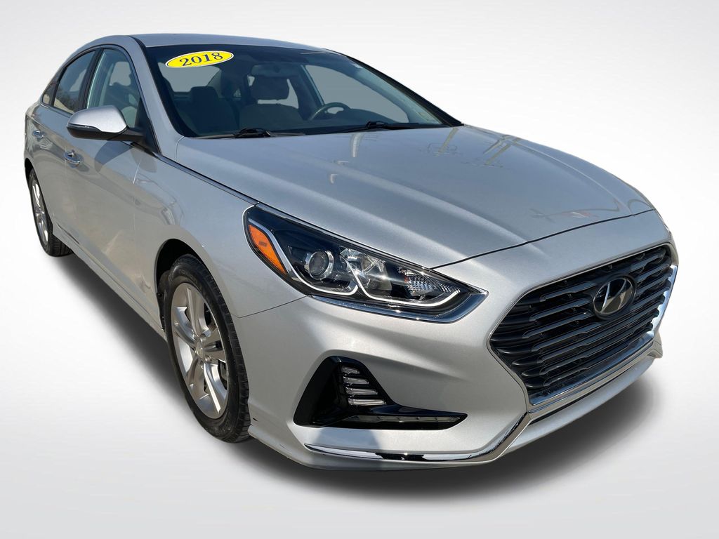 Symphony Silver 2018 Hyundai Sonata SEL FWD Sedan Front-Wheel Drive 6-Speed Automatic