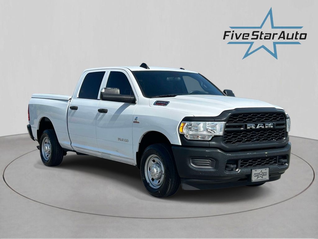 Bright White Clearcoat 2021 RAM 2500 Tradesman Crew Cab RWD Pickup Truck 4X2 6-Speed Automatic