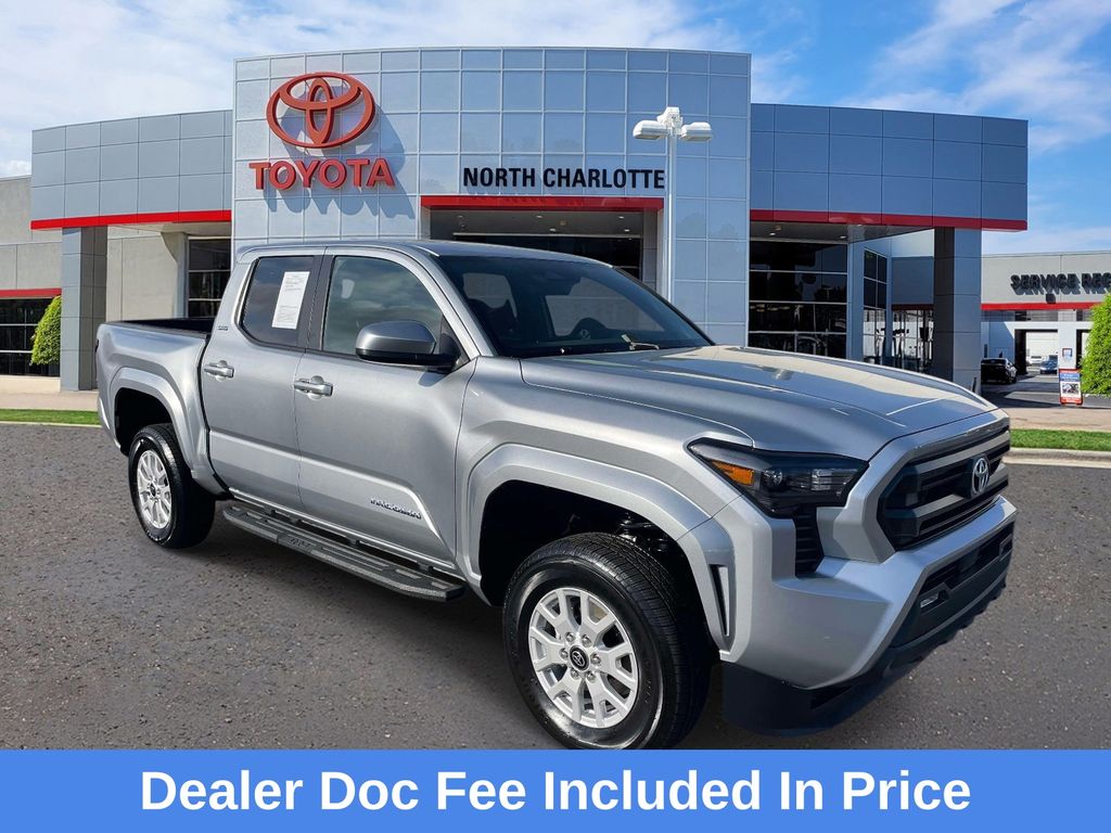 Celestial Silver Metallic 2025 Toyota Tacoma SR5 Double Cab 4WD Pickup Truck Four-Wheel Drive 8-Speed Automatic