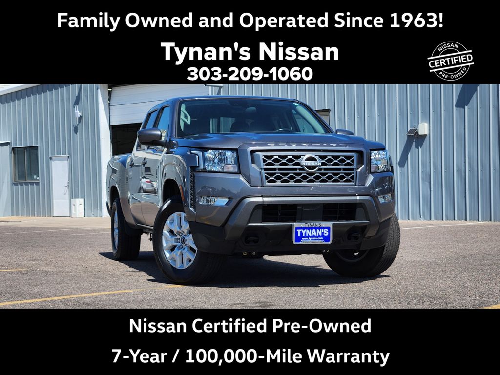 Gray (Gun Metallic) 2024 Nissan Frontier Pickup Truck Four-Wheel Drive 9-Speed Automatic Overdrive