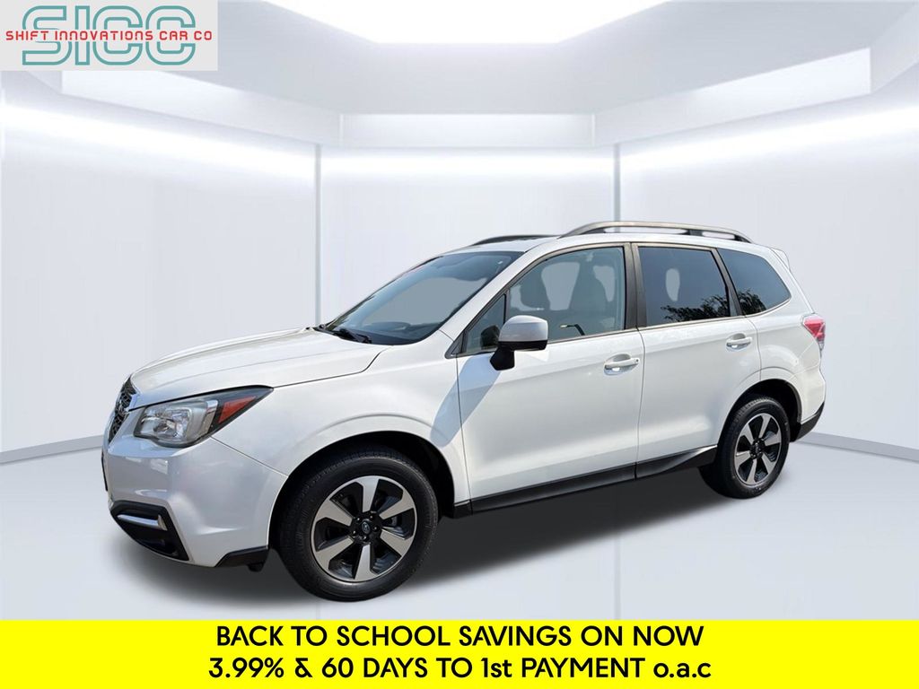 Crystal White Pearl 2017 Subaru Forester SUV / Crossover All-Wheel Drive Continuously Variable Transmission