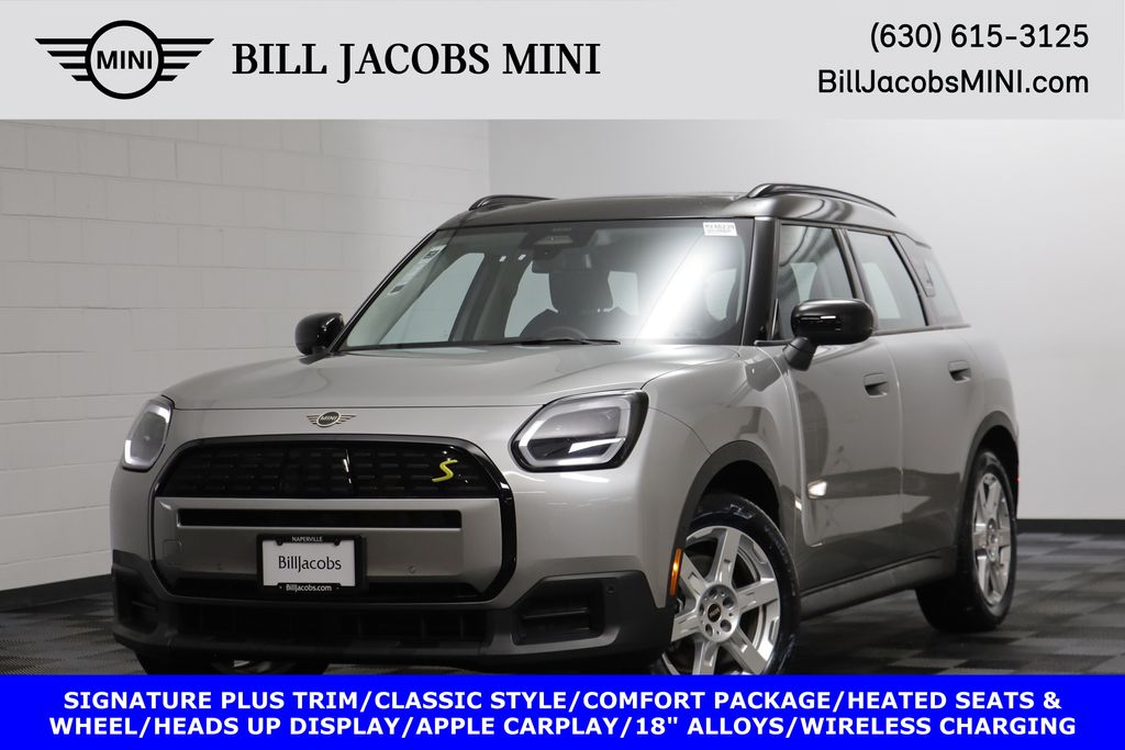 Melting Silver III Metallic 2025 MINI Countryman Cooper SE ALL4 SUV / Crossover All-Wheel Drive Automatic