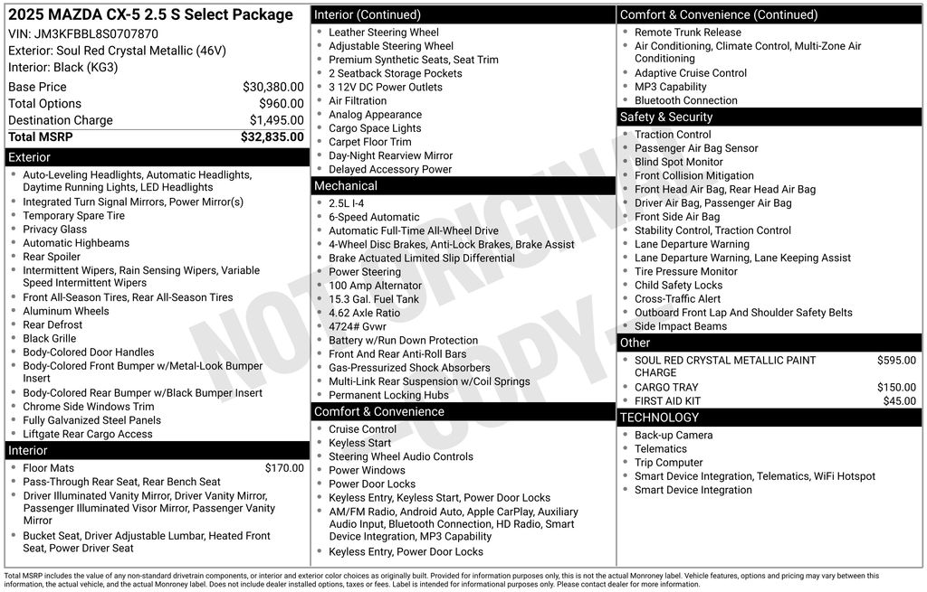 2025 Mazda CX-5 S Select Package Auto AWD's photo