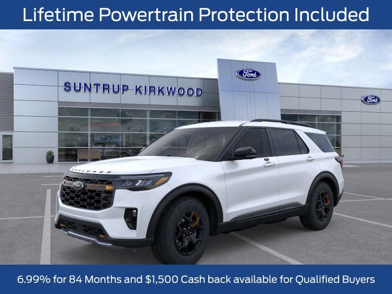 Star White Metallic Tri-Coat 2026 Ford Explorer Tremor AWD SUV / Crossover All-Wheel Drive Automatic