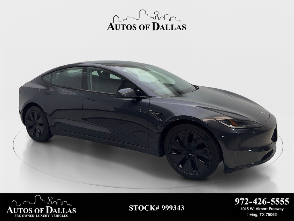 Gray 2025 Tesla Model 3 Sedan Rear-Wheel Drive 1-Speed Automatic