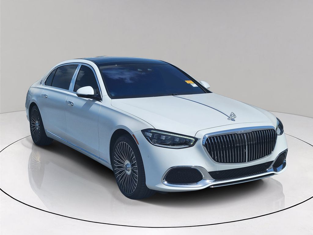 MANUFAKTUR Moonlight White Magno 2024 Mercedes-Benz S-Class Sedan All-Wheel Drive 9-Speed Automatic
