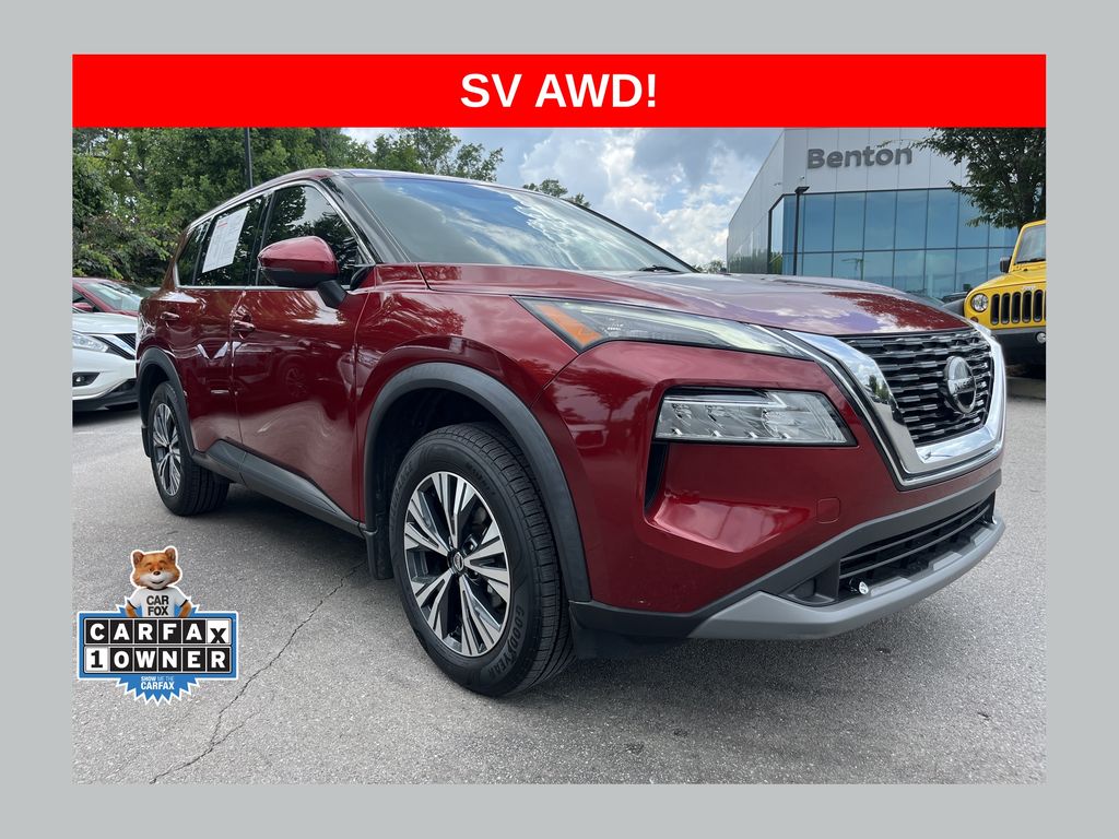 Red (Scarlet Ember Tintcoat) 2021 Nissan Rogue SUV / Crossover All-Wheel Drive Continuously Variable Transmission