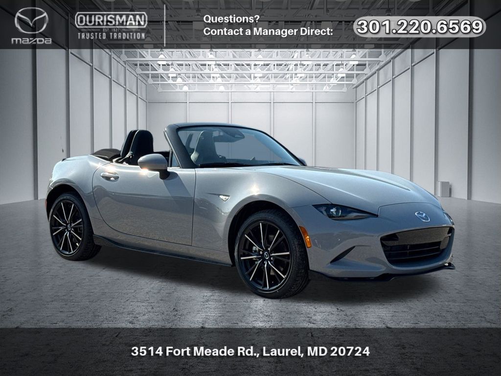 Gray Metallic 2026 Mazda MX-5 Miata Convertible Rear-Wheel Drive 6-Speed Automatic