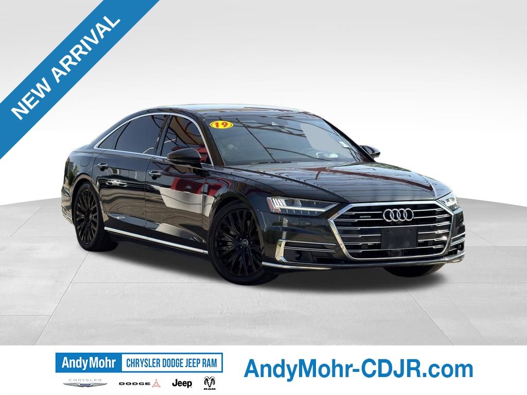 Gray Metallic 2019 Audi A8 Sedan All-Wheel Drive 8-Speed Automatic