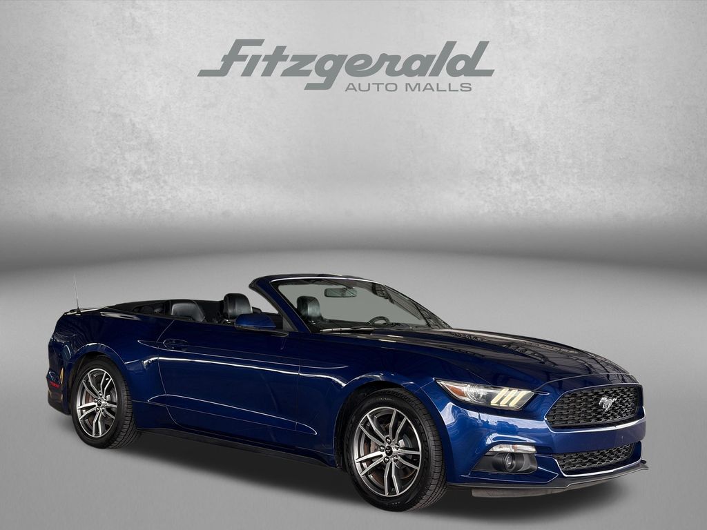 Deep Impact Blue Metallic 2016 Ford Mustang Convertible Rear-Wheel Drive 6-Speed Automatic