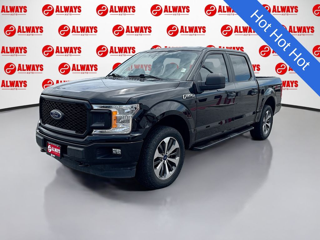 Black Metallic 2019 Ford F-150 XL SuperCrew 4WD Pickup Truck Four-Wheel Drive Automatic