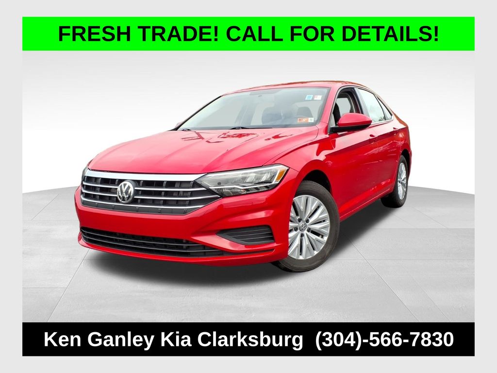 Red 2019 Volkswagen Jetta Sedan Front-Wheel Drive 6-Speed Manual