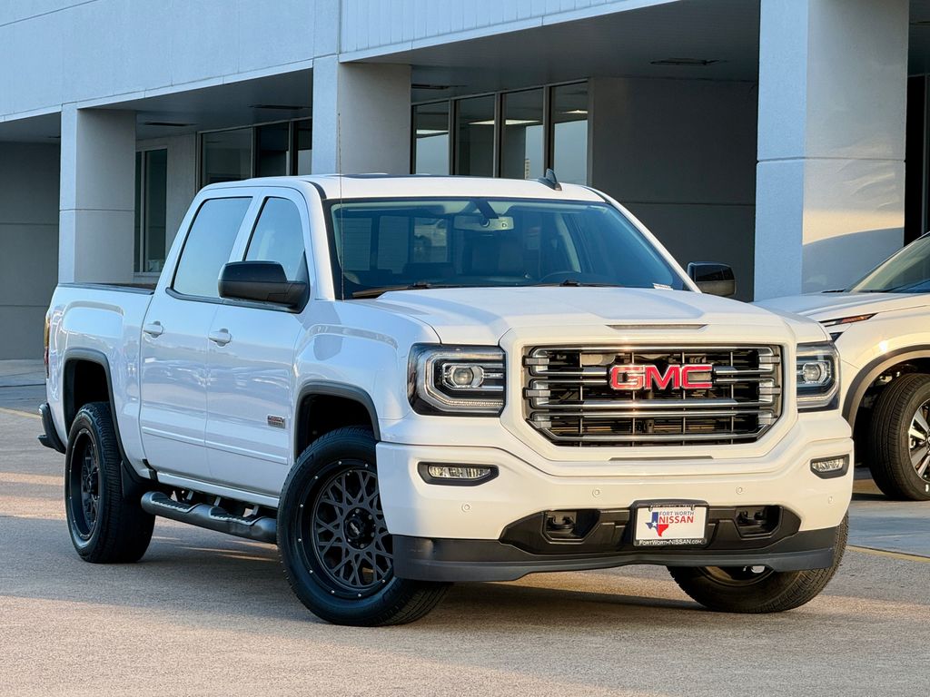 Summit White 2017 GMC Sierra 1500 SLT Crew Cab 4WD Pickup Truck Four-Wheel Drive 8-Speed Automatic Overdrive