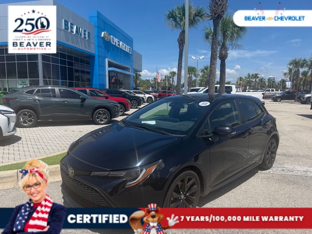 Midnight Black Metallic 2022 Toyota Corolla Hatchback Hatchback Front-Wheel Drive Continuously Variable Transmission