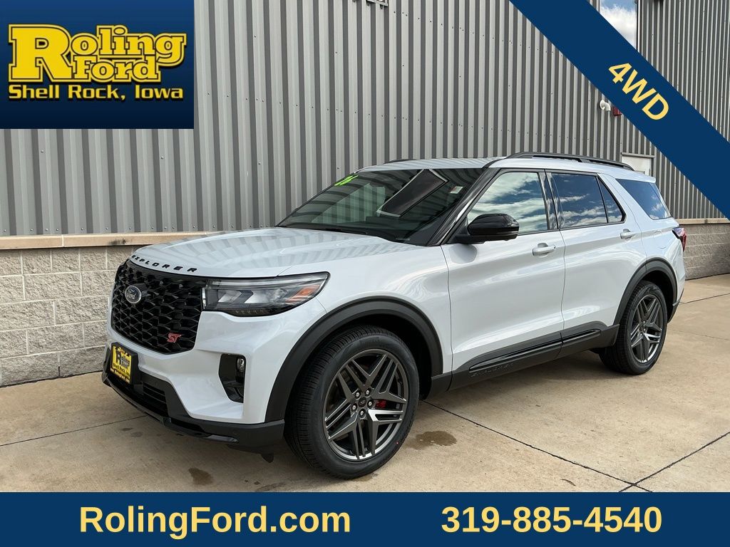 White Metallic 2026 Ford Explorer SUV / Crossover All-Wheel Drive Automatic