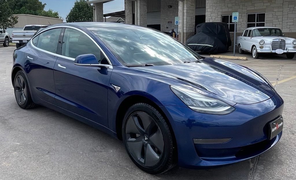 2020 Tesla Model 3 Standard Range Plus Blue at Bayshore Chrysler Jeep Dodge Ram