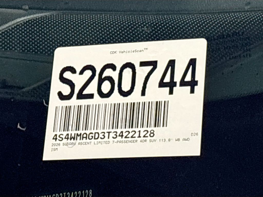 2026 Subaru Ascent Limited