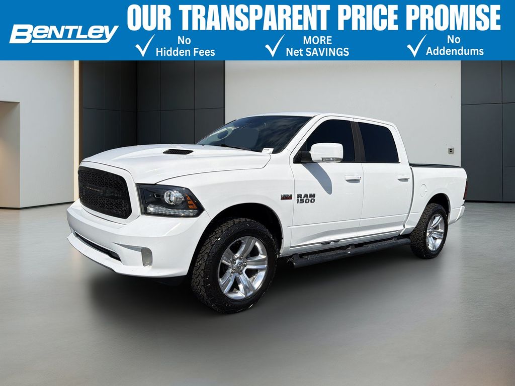 Bright White Clearcoat 2017 RAM 1500 Pickup Truck Four-Wheel Drive 8-Speed Automatic