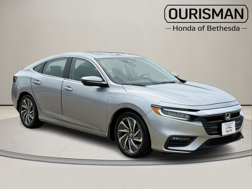Silver 2022 Honda Insight Sedan Front-Wheel Drive Continuously Variable Transmission