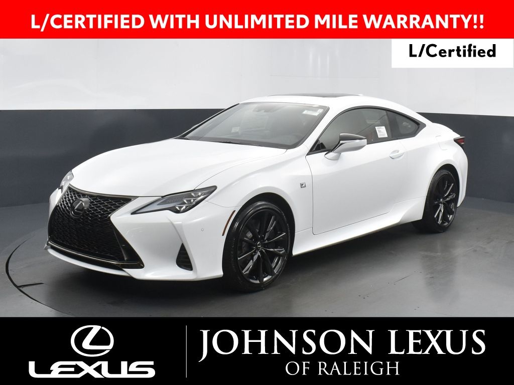 Ultra White 2024 Lexus RC Coupe Rear-Wheel Drive 8-Speed Automatic