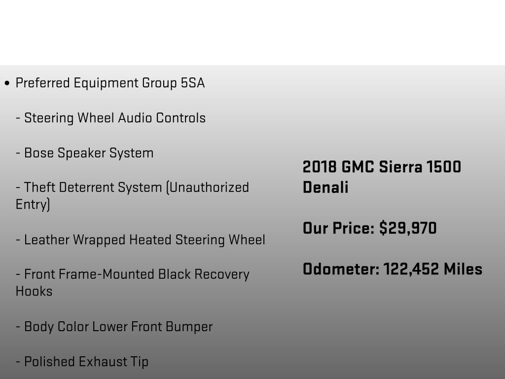 2018 GMC Sierra 1500 Denali Black at Klick Lewis Buick Chevrolet