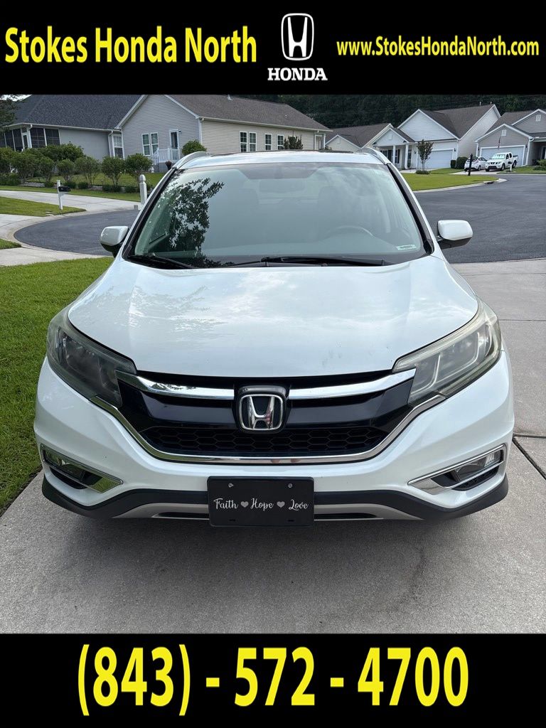 2015 Honda CR-V EX-L White at Stokes Honda North