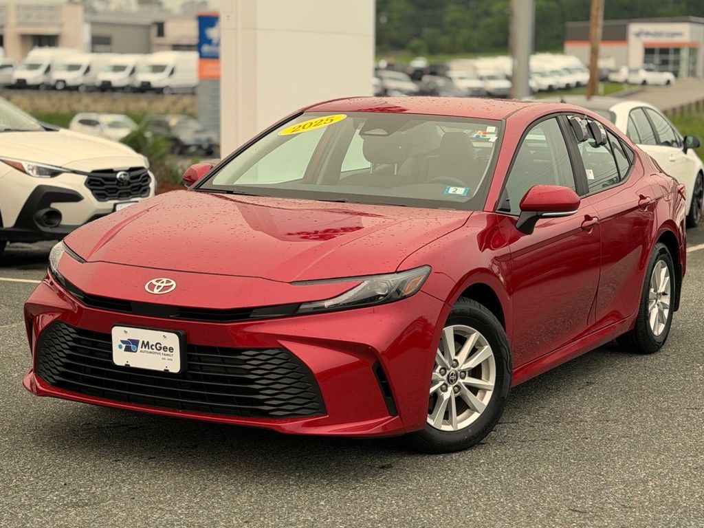 Red 2025 Toyota Camry Sedan All-Wheel Drive Continuously Variable Transmission